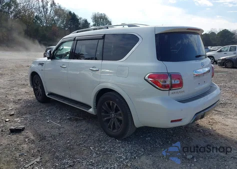 2019 Nissan Armada Platinum z USA, uszkodzony, nr VIN JN8AY2NF1K9352352